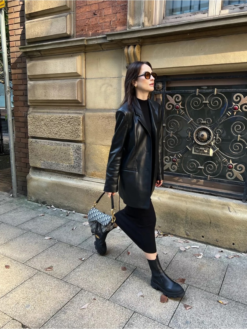 Faux leather blazer - Picture 1 of 5